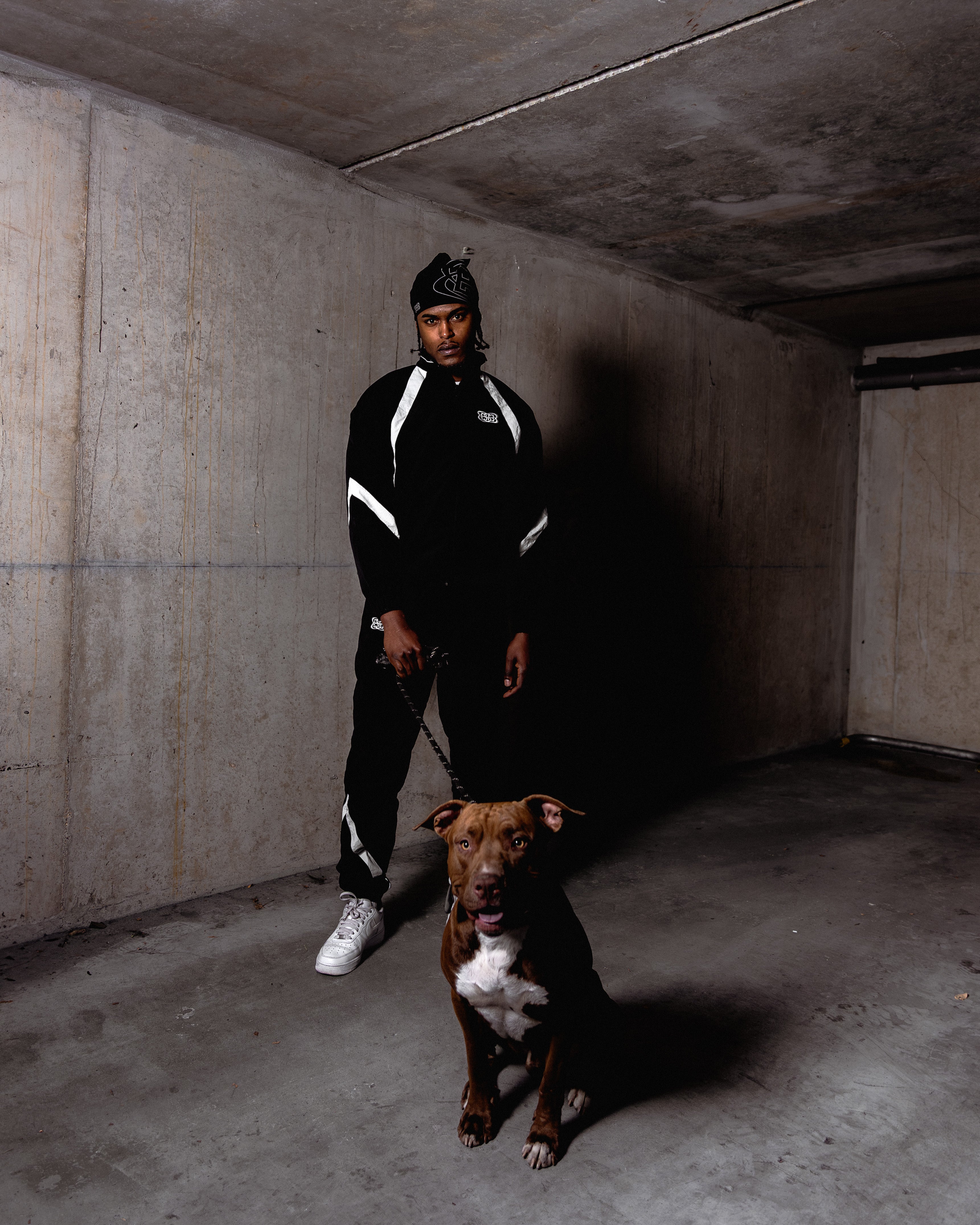 VESTE TRACKSUIT BLACK/WHITE