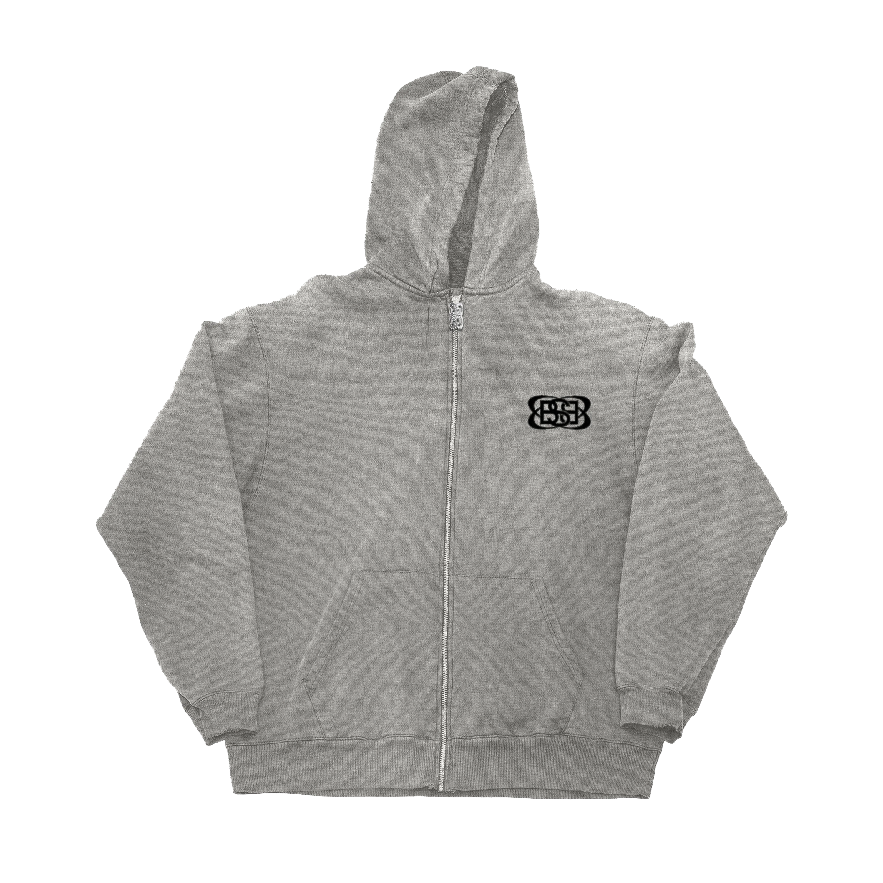 SWEAT ZIPPÉ À CAPUCHE GRIS