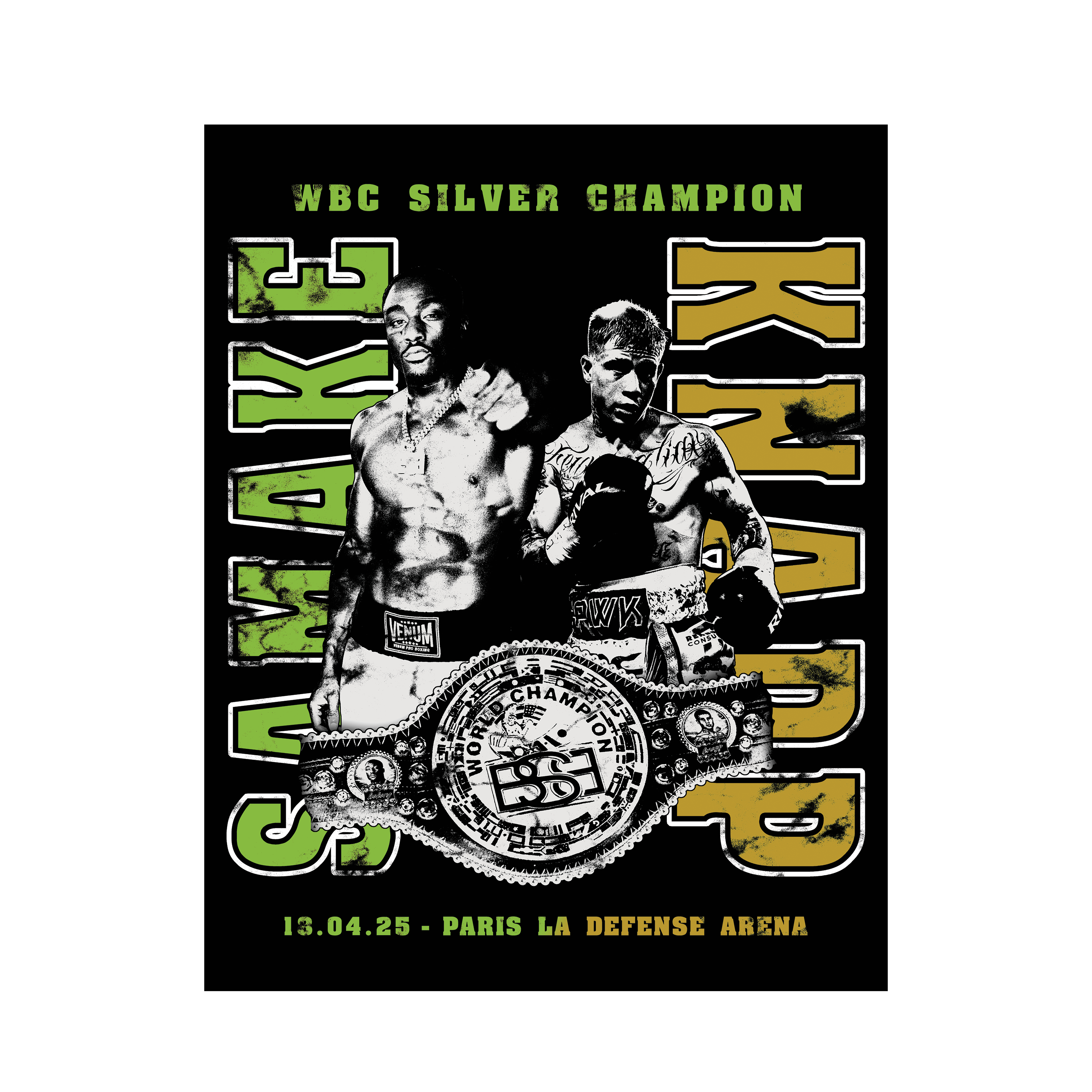 POSTER WBC SILVER CHAMPION BAKARY x KNAPP
