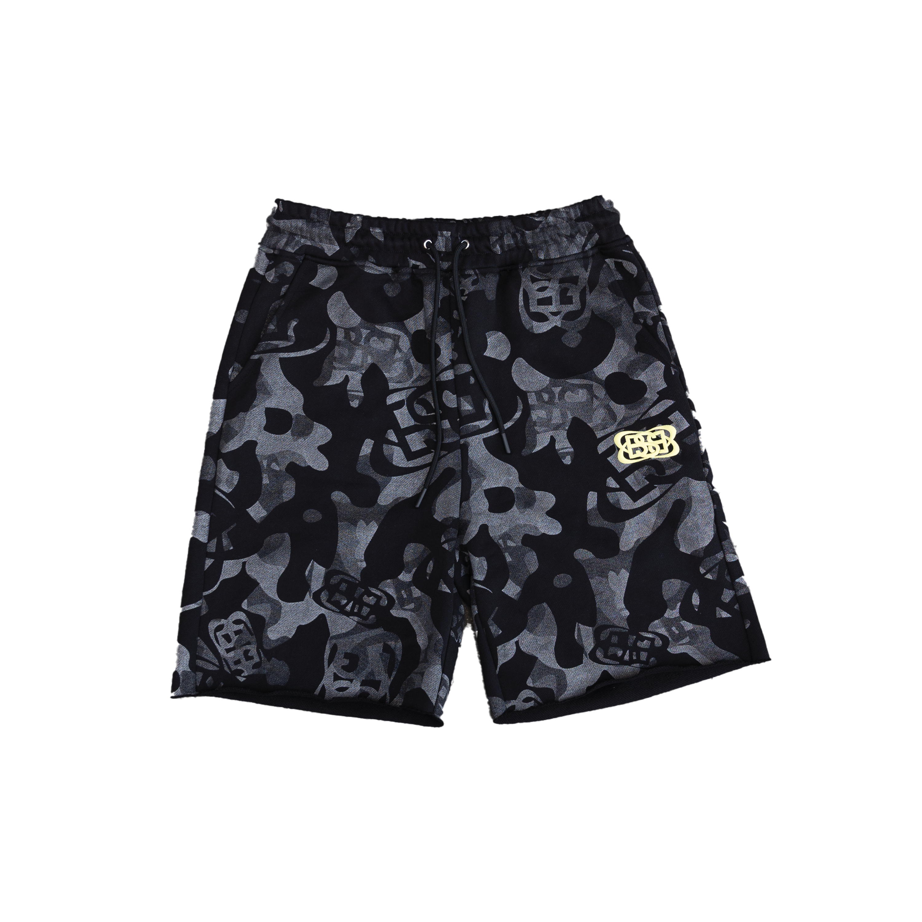 SHORT CAMO NOIR PUFF PRINT