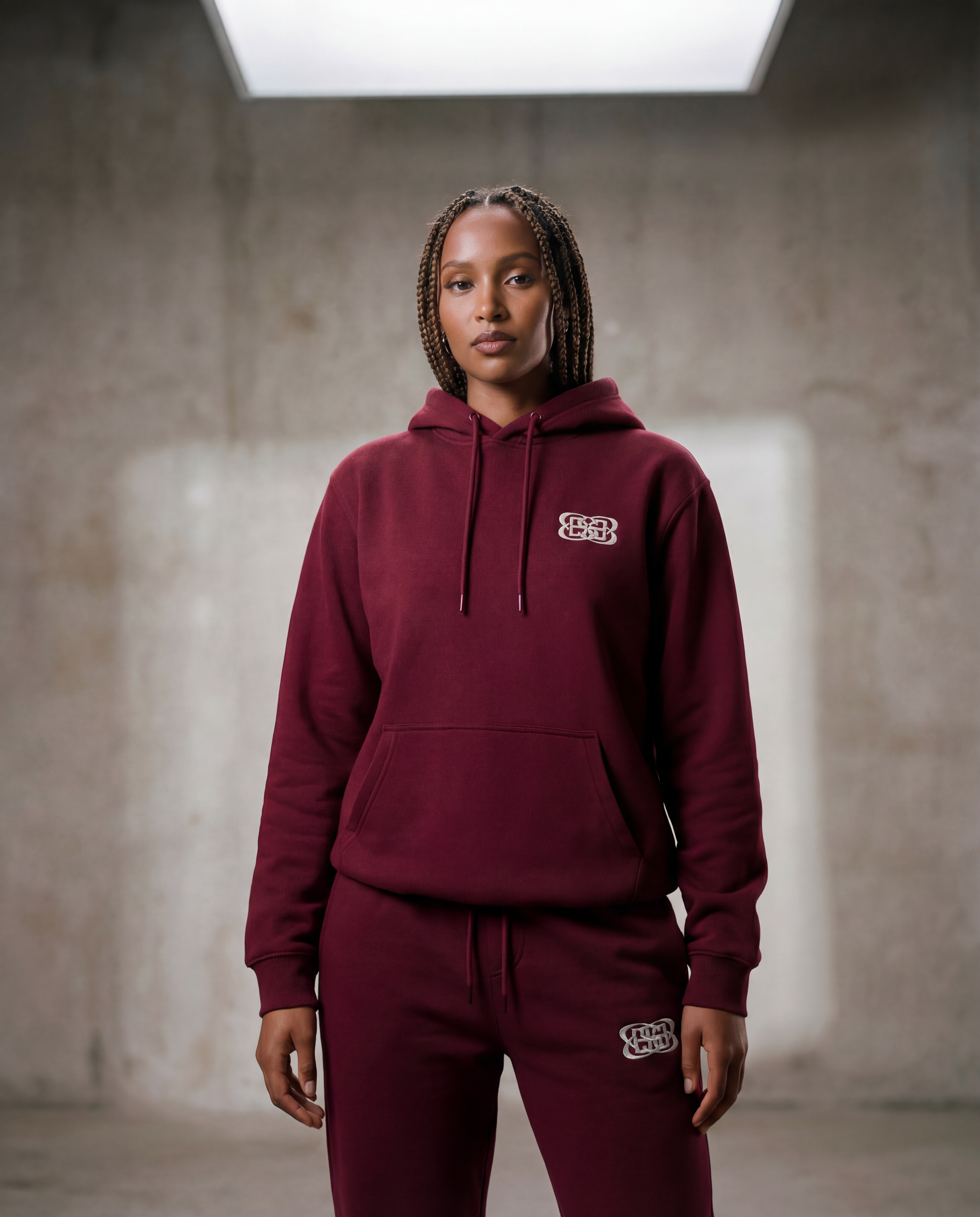 SWEAT À CAPUCHE BORDEAUX