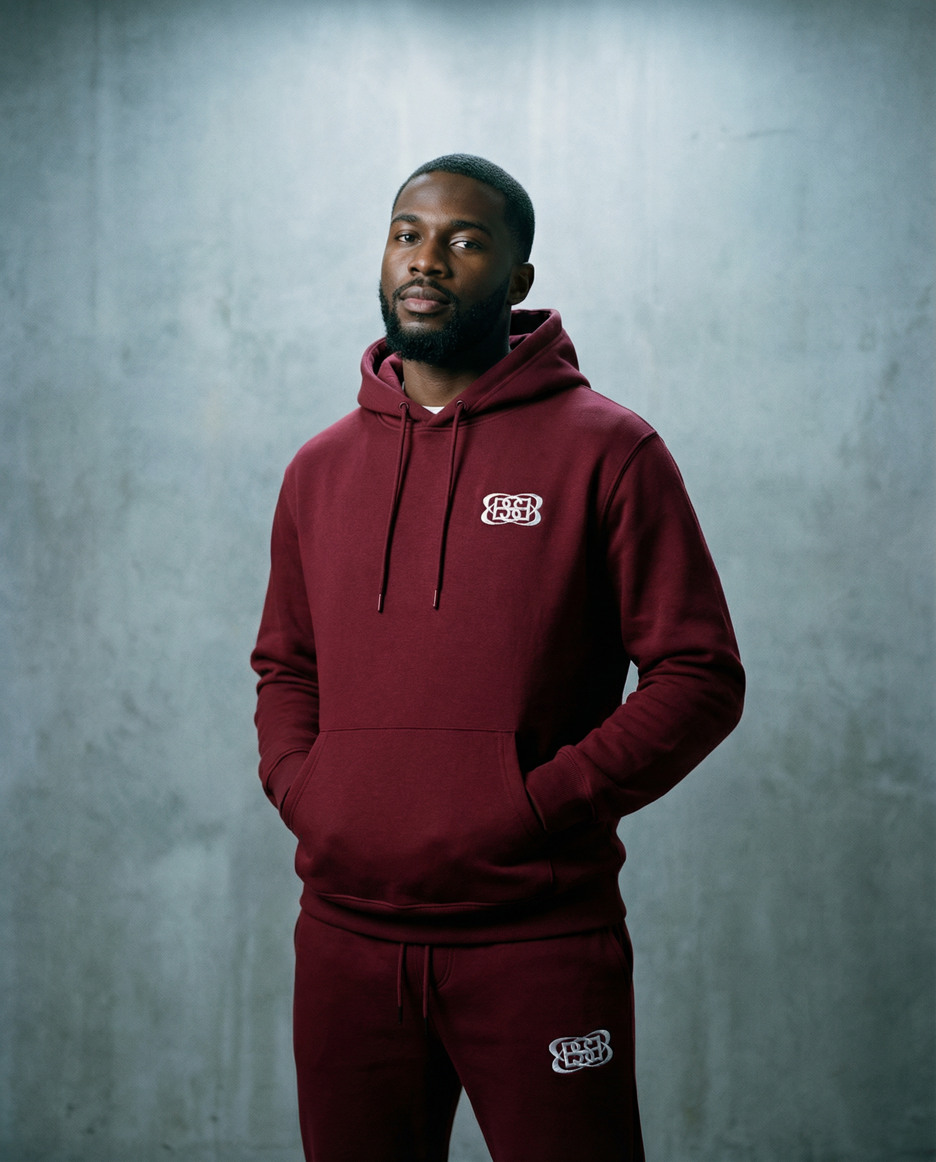 SWEAT À CAPUCHE BORDEAUX