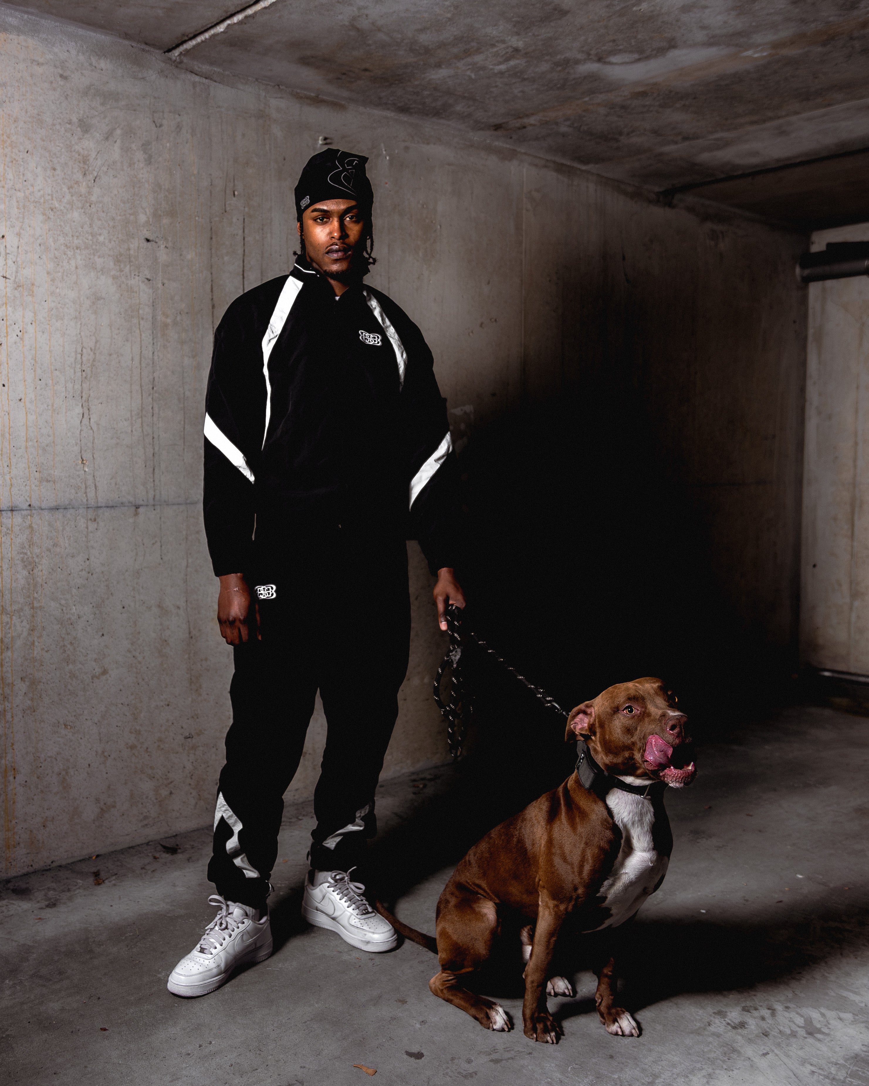 PANTS TRACKSUIT BLACK/WHITE