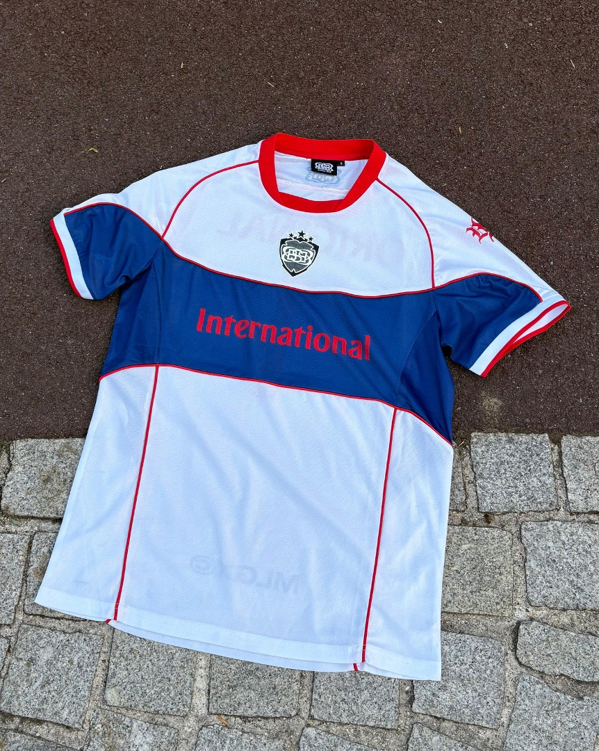 MAILLOT JERSEY BSB INTERNATIONAL WHITE & BLUE & RED (ÉDITION LIMITÉE)