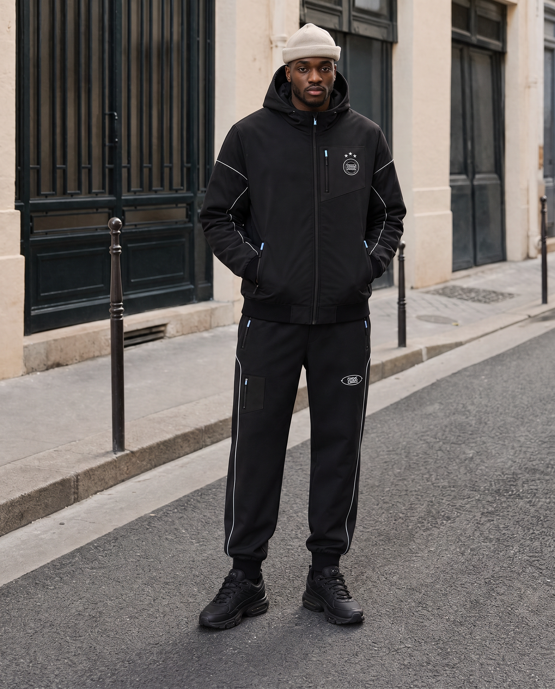 BSB VESTE TRACKSUIT BLACK BLUE