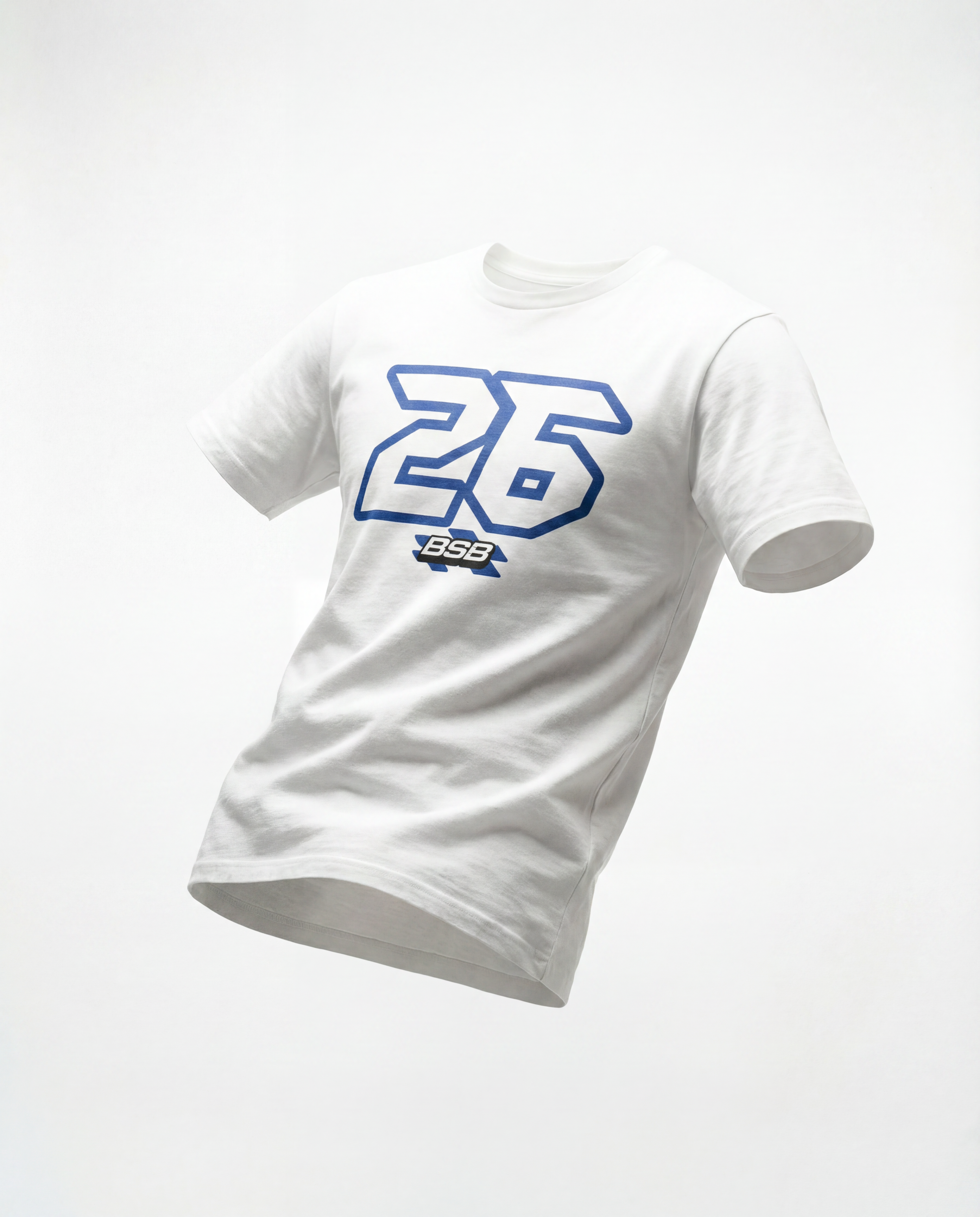 TEE SHIRT WHITE MOTORSPORT 26