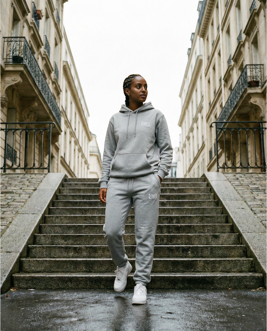 ENSEMBLE GRIS SWEAT & PANTS